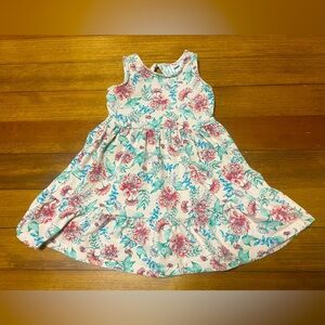 Janie and Jack Pink Floral Cotton Dress Size 3